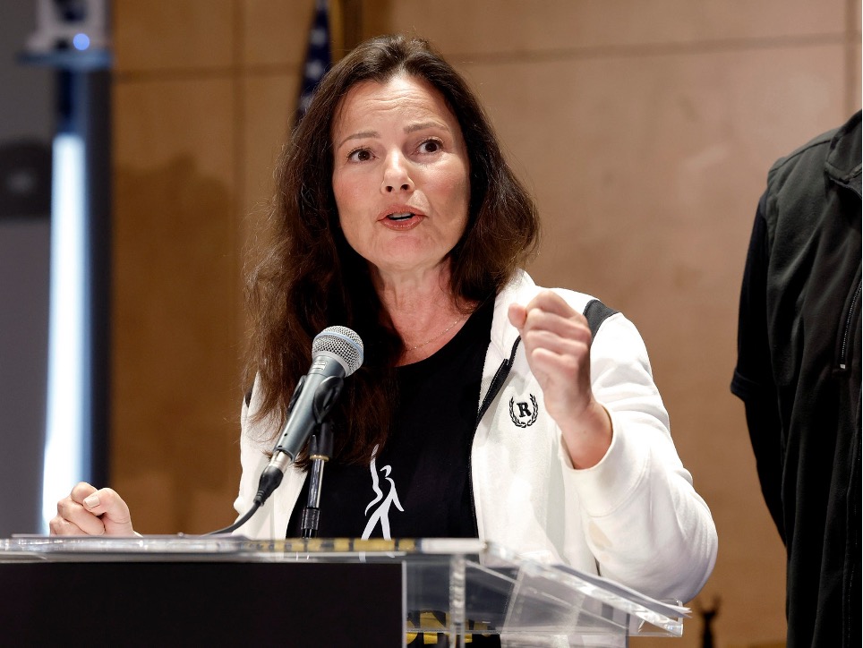 L'attrice Fran Drescher, leader della protesta a Hollywood (©Getty Images)