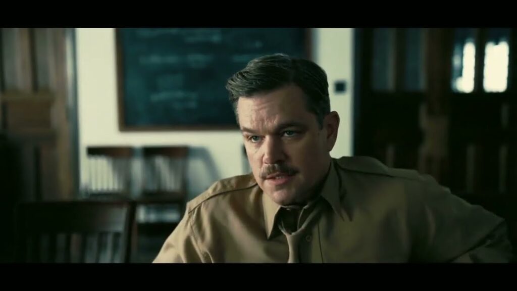 Matt Damon nei panni del Generale Leslie Groves di Oppenheimer (©Universal Pictures)