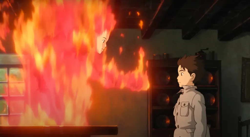 Una scena de Il ragazzo e l'airone di Hayao Miyazaki(©StudioGhibli)