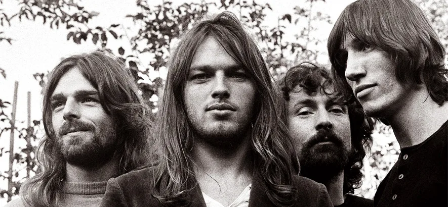 Richard Wright, David Gilmour, Nick Mason, Roger Waters: i Pink Floyd (© GettyImages, 1973)