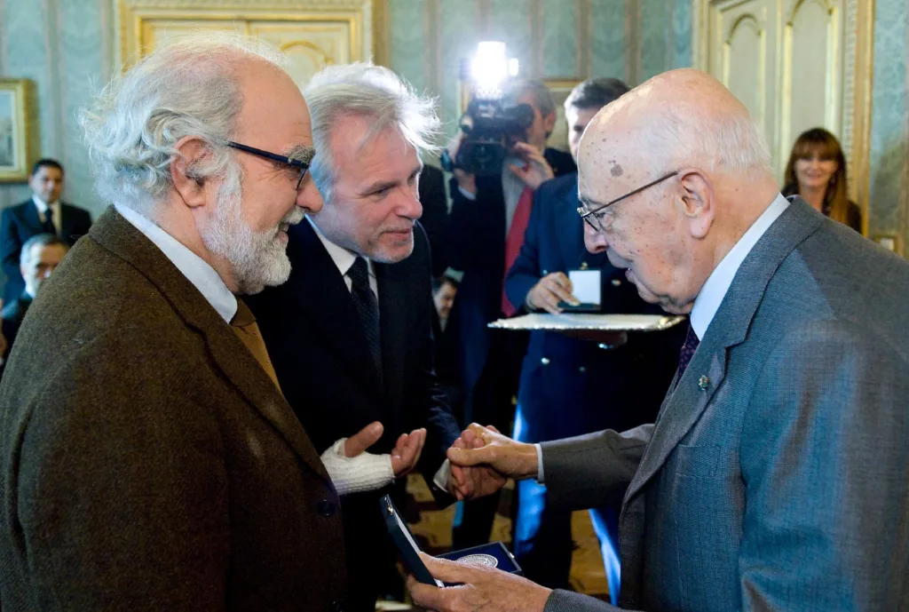 Stefano Rulli e Sandro Petraglia ricevono la Medaglia del Presidente della Repubblica (2012)