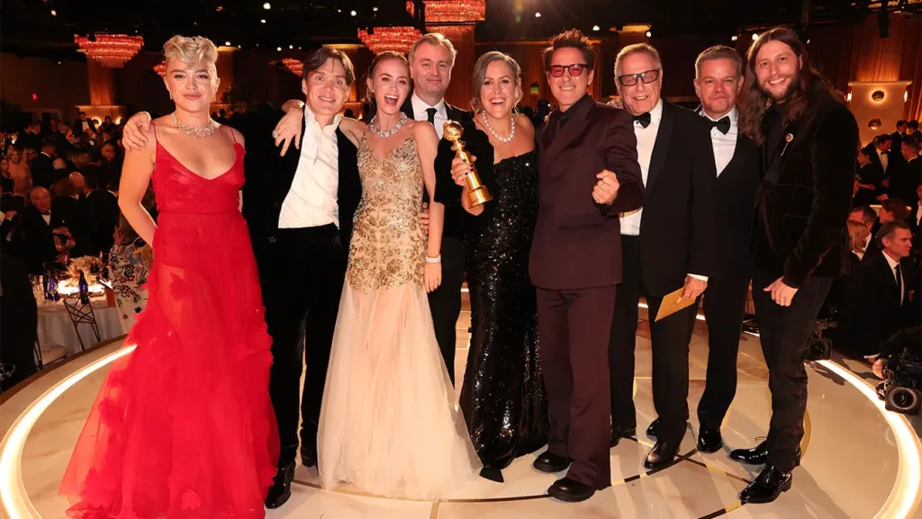 Il cast di Oppenheimer, film vincitore di 5 Golden Globes