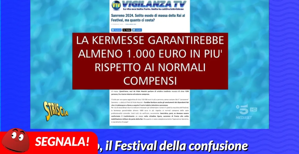 VigilanzaTv per Striscia la Notizia