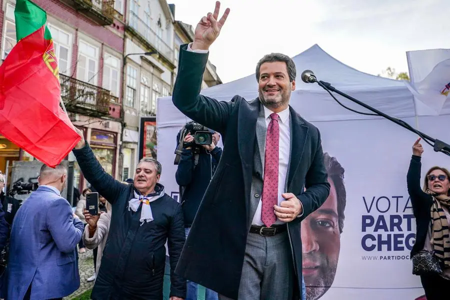 André Ventura, leader di Chega, espressione della destra nazionalista portoghese