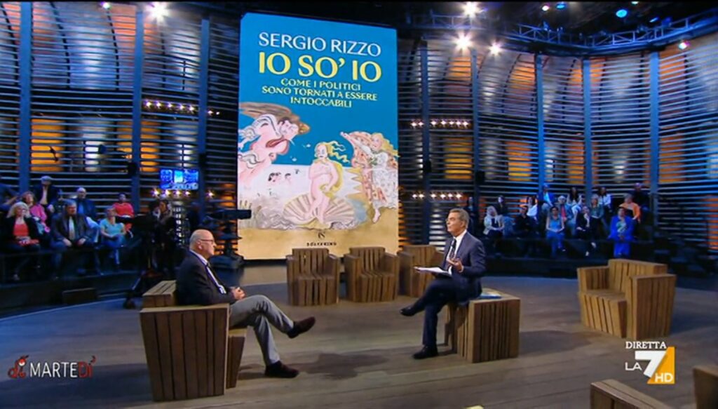 Sergio Rizzo ospite di Giovanni Floris a diMartedì su La7